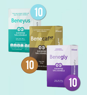 10 Beneyus + 10 Benecaf + 10 Benegly