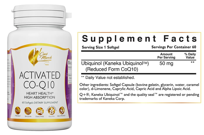 Activated Co-Q10 60 Softgels