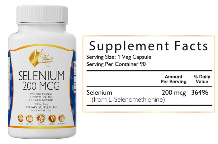 Selenium 200 mcg 90 Cap