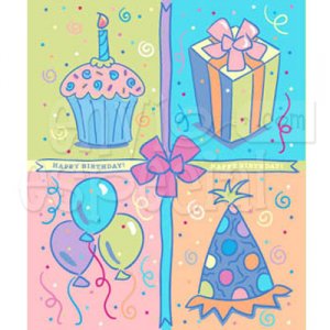 Happy Birthday Pastel