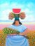 Melchor Terrero-Recolectora de flores con sandía