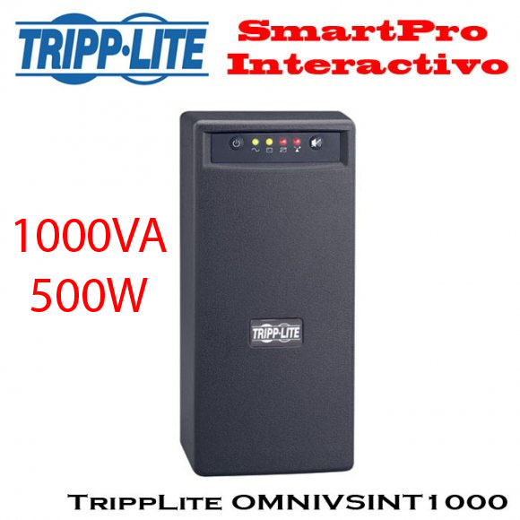 TRIPPLITE OMNIVSINT1000, UPS interactivo 1000VA/500W 230VAC 5-12min 6S-C13, 2 aos de Garanta
