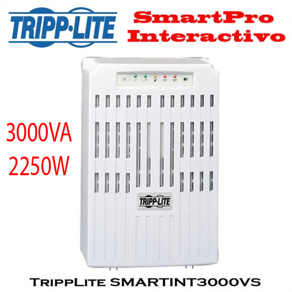 TRIPPLITE SMARTINT3000VS, UPS interactivo 3000VA/2250W 230VAC 4-14min 8S-C13 & 1S-C19, 2 aos de Garanta