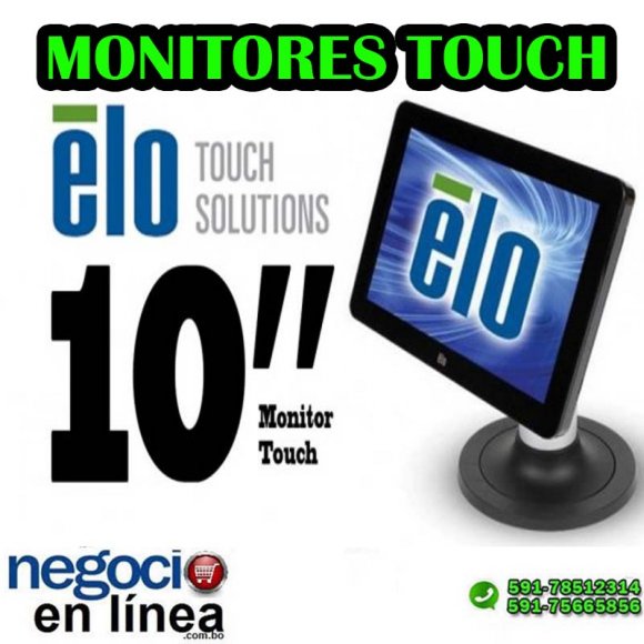 ELO Touch 1002L, ELO Monitor Tctil Widescreen LED de 10, Tecnologa Intelitouch Pro de ELO, especialmente para aplicaciones tctiles, Display de 10 con una Resolucin Mxima de 1280x800 60 Hz., USB, VESA, resistente a ambientes con alto polvo y humedad