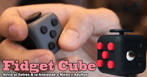 Cube Fidget, Juguete anti estrés, Alivia la Ansiedad en niños y adultos, Estos Productos son Agradablemente Adictivos, muy Relajantes, Especial para Personas Impacientes y Nerviosas