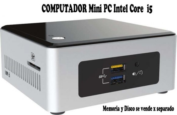 NUC Core i5 - 8va, Mini PC de Alto Rendimiento para uso empresarial o de entretenimiento, Intel Core i5-8259U de 8va. Generacin, Soporta hasta 32 GB RAM, Soporta DISCOS SSD, Oficinas, Cajas, Puntos de Venta, Hotelera