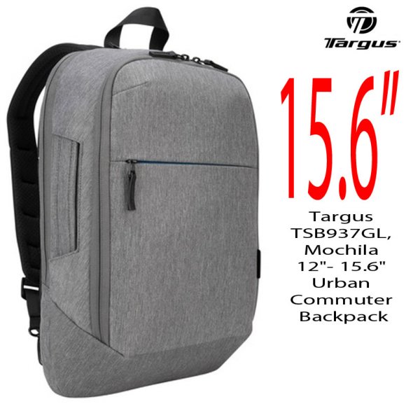 Targus TSB937GL, Mochila 12- 15.6 Urban Commuter Backpack