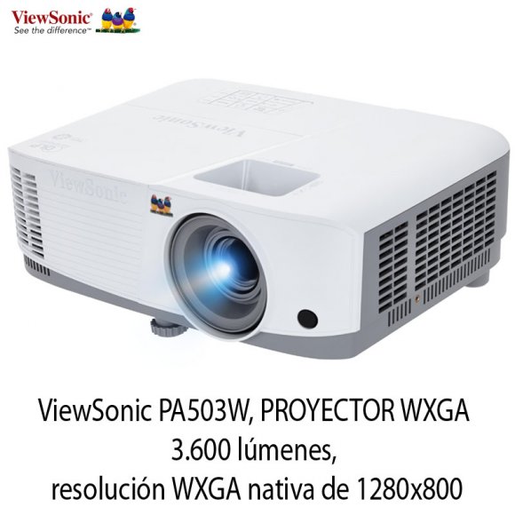 ViewSonic PA503W, PROYECTOR WXGA 3.600 lmenes, resolucin WXGA nativa de 1280x800