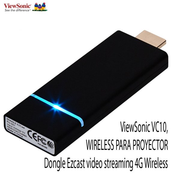 Negocio en Linea Cel.:591-78512314 591-75665856 Bolivia: ViewSonic VC10,  WIRELESS PARA PROYECTOR Dongle Ezcast video streaming 4G Wireless, Dongle  HDMI todo en uno para colaboración inalámbrica