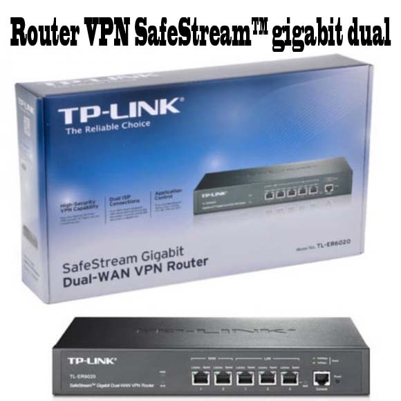 TP-Link TL-ER6120, Router VPN SafeStream gigabit dual, 2 WAN 1GB, 2 LAN 1GB, 1 LAN/DMZ 1GB y un puerto de consola, VPN incluyendo IPsec / PPTP / L2TP, que ayudan a los usuarios a establecer su VPN de una manera ms flexible