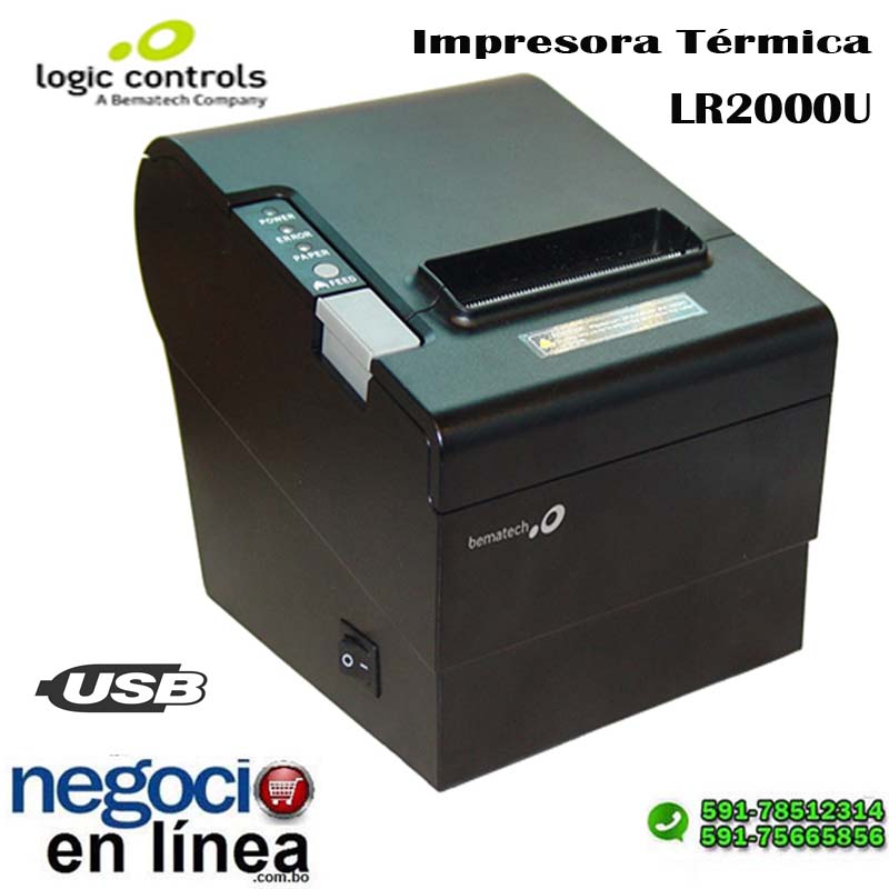 Negocio En Linea Cel591 78512314 591 75665856 Bolivia Logic Control Bematech Lr2000u 5411