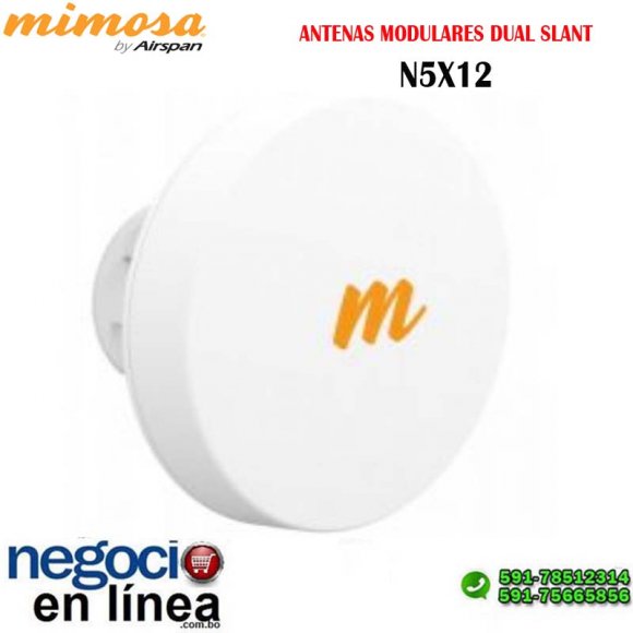 Mimosa N5X12, ANTENAS MODULARES DUAL SLANT,4,9-6-4 GHZ, GANACIA DE 16 DBI, DISEÑADA PARA RADIO C5X