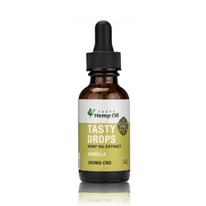 Tasty Drops Hemp Oil Extract 300mg Vanilla