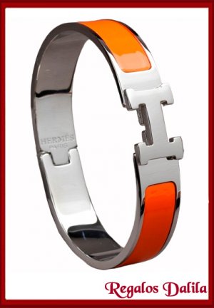 Pulsera A. Quirrgico ORANGE/PLAT12MM